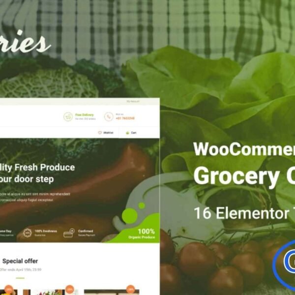 Growceries – Food & Grocery Store Elementor Template Kit Growceries is a modern and stylish Elementor Template Kit designed for creating professional WooCommerce websites for food markets, grocery stores, and organic produce shops. With 16 beautifully crafted page and section templates, you can easily build a stunning online store that attracts customers and enhances your brand’s digital presence.