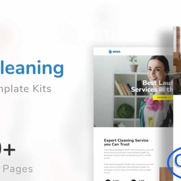Noka – Cleaning Services Company Elementor Template Kit Noka is a modern and professionally crafted Elementor Template Kit designed specifically for cleaning service companies and facility maintenance businesses. With its clean layout and easy-to-customize structure, Noka helps you create a polished, high-quality website without any coding.