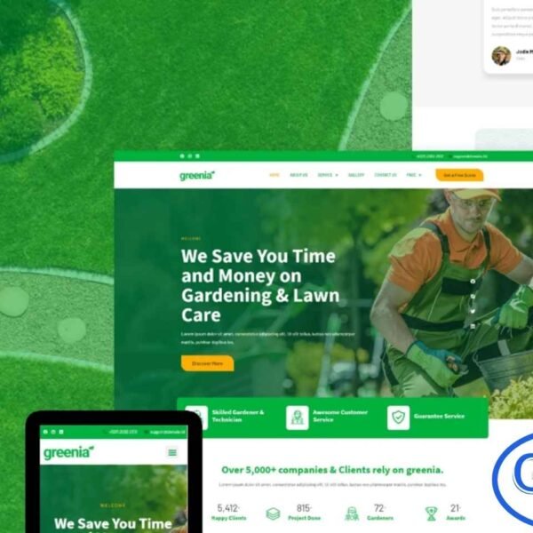 Greenia – Landscape & Gardening Elementor Template Kit Greenia is a modern and fully responsive Elementor Template Kit designed for landscaping, gardening, and lawn care service websites. Featuring over 12 pre-built templates, Greenia makes it easy to create a visually appealing and professional website for landscaping, garden decoration, and outdoor services.