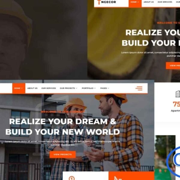 Ngecor – Construction & Building Company Elementor Template Kit Ngecor is a professionally designed Elementor Template Kit crafted specifically for construction companies, building contractors, architecture firms, and industrial service providers. Built using the free version of Elementor, this kit features clean, modern, and fully responsive layouts that make it easy to create a professional website without any coding.