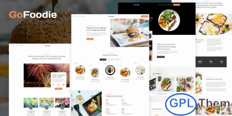 GoFoodie – Cafe & Restaurant Elementor Template Kit GoFoodie is a modern and fully responsive Elementor Template Kit designed for cafes, restaurants, coffee shops, and food businesses. Featuring over 10 pre-designed pages, GoFoodie makes it easy to build a professional and visually appealing website that showcases menus, services, and special offers.