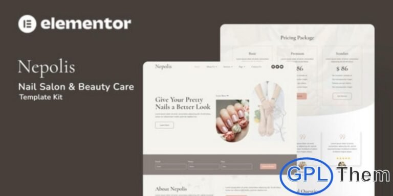 Nepolis – Nail Salon & Beauty Care Elementor Template Kit Nepolis is a stylish and modern Elementor Template Kit designed for nail salons, beauty care studios, manicure services, and wellness businesses. This professionally crafted kit offers a clean, feminine, and fully responsive layout to help you build a stunning beauty-focused website with ease.