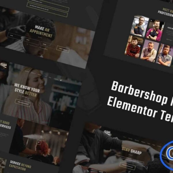 Nelson – Barbershop & Hairdresser Elementor Template Kit Nelson is a modern and stylish Elementor Template Kit designed specifically for barbershops, hair salons, and professional hairstylists. Featuring a clean layout and beautifully crafted pages, this kit helps you build a high-quality grooming or hairdressing website without any coding.