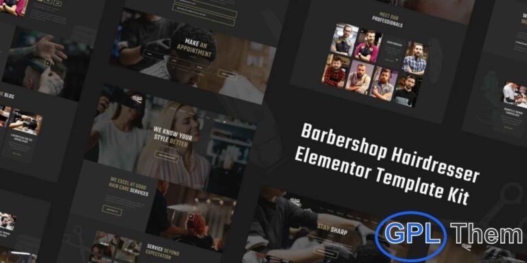 Nelson – Barbershop & Hairdresser Elementor Template Kit Nelson is a modern and stylish Elementor Template Kit designed specifically for barbershops, hair salons, and professional hairstylists. Featuring a clean layout and beautifully crafted pages, this kit helps you build a high-quality grooming or hairdressing website without any coding.