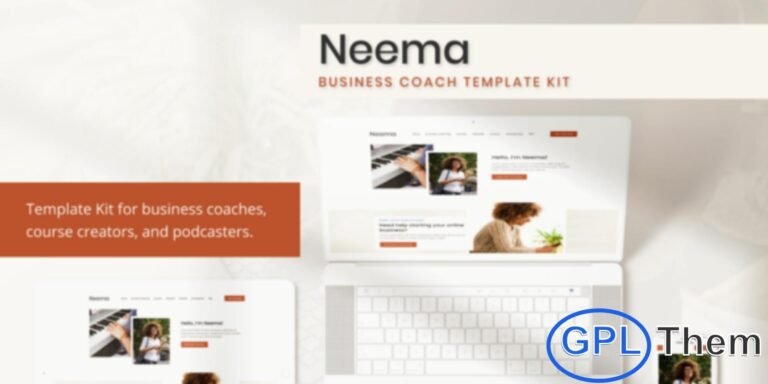 Neema – Business Coach Elementor Template Kit Neema is a professional and modern Elementor Template Kit designed for business coaches, course creators, mentors, and entrepreneurs looking to build a polished online presence. Featuring elegant animations and a clean layout, this kit provides a strong foundation for showcasing coaching programs, online courses, and personal branding.