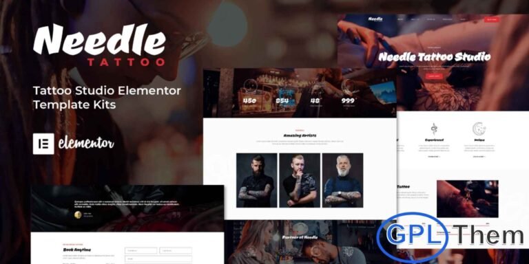 Needle – Tattoo Studio Elementor Template Kit Needle is a modern and stylish Elementor Template Kit crafted specifically for tattoo studios, body art professionals, and tattoo artists. With its bold yet clean design, this kit provides flexible layouts that are ideal for showcasing tattoo portfolios, artist profiles, and studio services.
