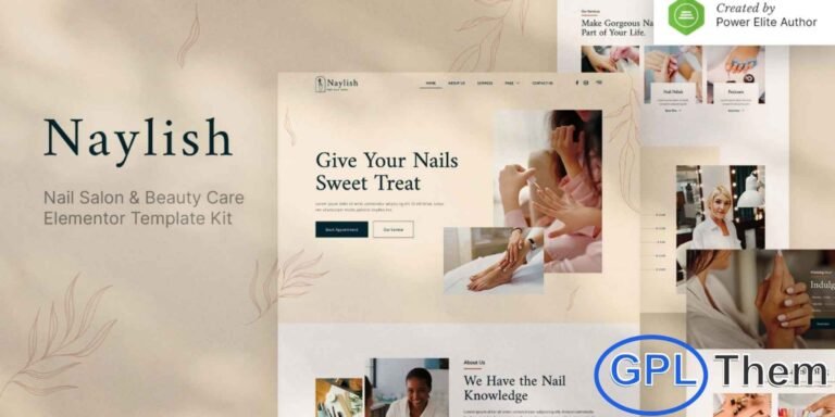 Naylish – Nail Salon & Beauty Care Elementor Template Kit Naylish is a sleek and modern Elementor Template Kit crafted specifically for nail salons, beauty care centers, spas, and manicure services. Designed to help you build a professional and stylish website with ease, this kit offers clean layouts, elegant visuals, and full customization—all without requiring any coding skills.