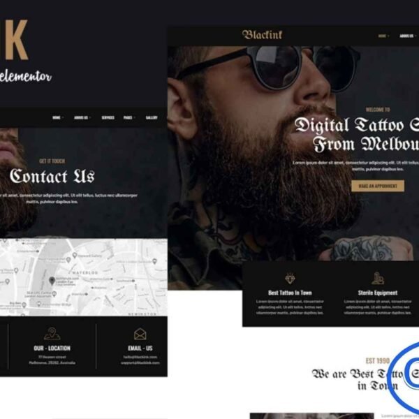 Blackink – Tattoo Studio Elementor Template Kit Blackink is a modern and stylish Elementor Template Kit crafted specifically for tattoo studios, piercing shops, henna artists, tattoo removal services, and creative body art professionals. Designed with bold visuals and a professional layout, this kit helps you build an impressive online presence that reflects your unique artistry.