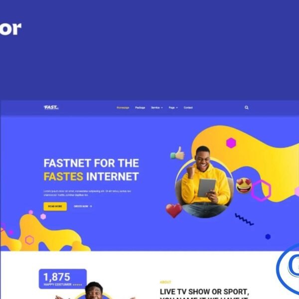 Fastnet – Broadband & Internet Elementor Pro Full Site Template Kit Fastnet is a comprehensive Elementor Pro Full Site Template Kit designed to help you build a professional website for broadband, internet providers, fiber networks, and WiFi service companies. Featuring clean layouts and modern visuals, this kit offers a seamless website-building experience using Elementor’s drag-and-drop editor.