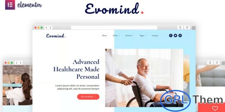 Evomind – Home Healthcare Services Elementor Template Kit Evomind is a professionally designed Home Healthcare Services Elementor Template Kit crafted for home care agencies, senior care providers, nursing services, at-home therapy centers, respite care, and wellness support businesses.