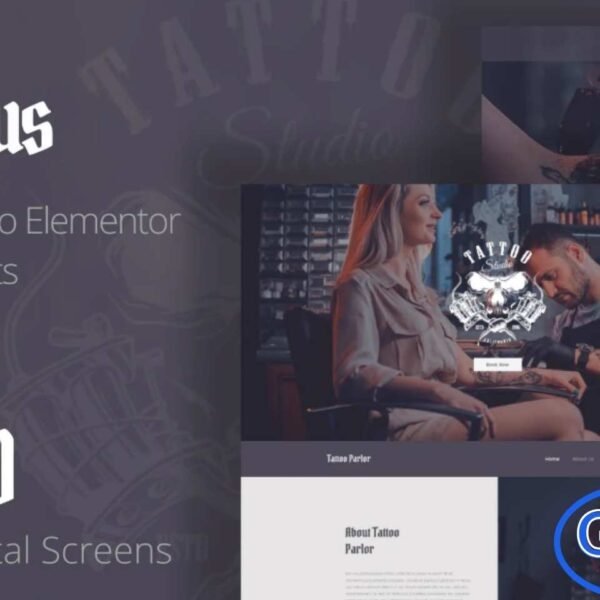 Dominus – Tattoo Studio Elementor Template Kit Dominus is a stylish and modern-vintage Elementor Template Kit crafted specifically for tattoo studios, body art professionals, and small creative workshops. Designed with a bold and artistic aesthetic, it helps you build a visually striking website that reflects your studio’s identity.