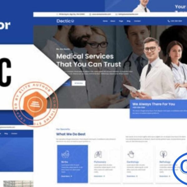 Doctic – Medical Elementor Template Kit Doctic is a clean, modern, and fully responsive Elementor Template Kit designed specifically for medical and healthcare websites. Whether you're building a site for hospitals, clinics, medical centers, doctors, dentists, nurses, or any other healthcare services, Doctic provides a professional foundation that’s easy to customize without coding.