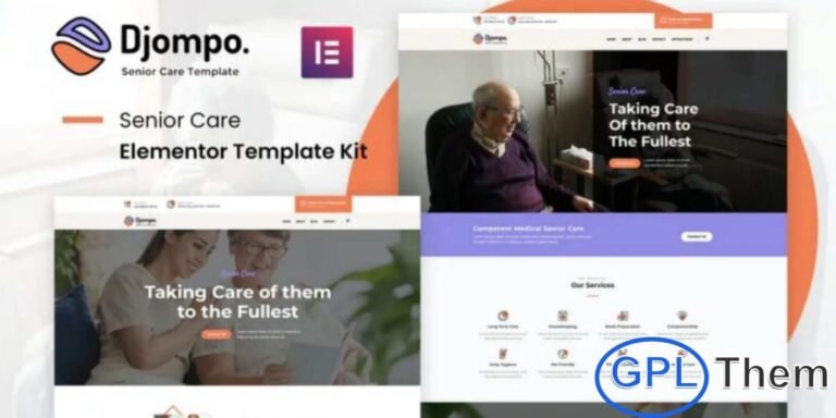 Djompo – Senior Care Elementor Template Kit Djompo is a professionally crafted Elementor Template Kit specifically designed for senior care, elderly support services, nursing homes, and assisted living websites. Featuring a warm, clean, and approachable design, this kit helps you present your services with clarity and compassion.