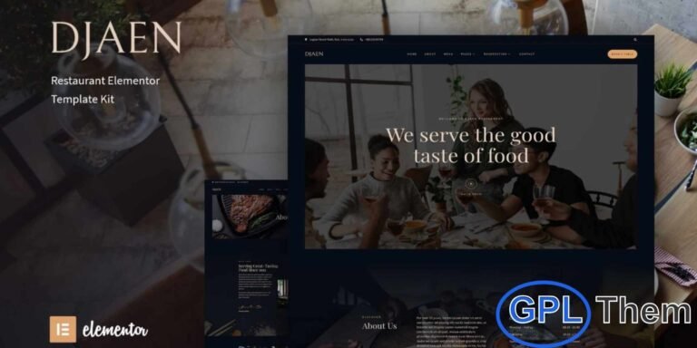 Djaen – Restaurant Elementor Template Kit Djaen is a beautifully crafted Elementor Template Kit designed to help restaurants, cafés, and food businesses create a modern and appealing online presence. Featuring clean, professional layouts, this kit makes it easy to captivate visitors and showcase your menu, services, and ambience.