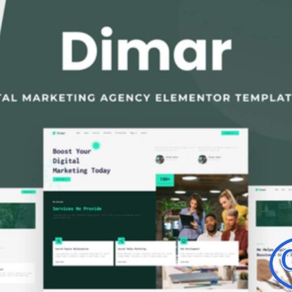 Dimar – Digital Marketing Elementor Template Kit Dimar is a modern and professional Elementor Template Kit designed for digital marketing agencies, SEO specialists, web development companies, business consulting firms, and service-based businesses. With its fresh, youthful, and dynamic design, Dimar helps you build a high-impact online presence that showcases your services and expertise.