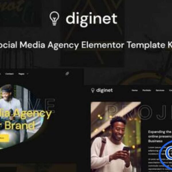 Diginet – Social Media Marketing Agency Elementor Template Kit Diginet is a modern and creative Elementor Template Kit crafted specifically for social media marketing agencies and digital marketing professionals. Featuring a clean, stylish, and contemporary dark layout, this kit helps you build a polished online presence without any coding skills.