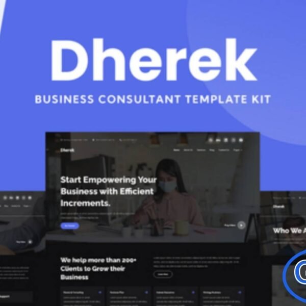 Dherek – Business Consultant Website Template Dherek is a professional Business Consultant Elementor Template Kit designed to help you build a high-quality website quickly and effortlessly. Created for use with the Elementor Page Builder, this kit offers clean layouts, modern styling, and smooth customization—making it perfect for consultants, corporate firms, and business service providers.