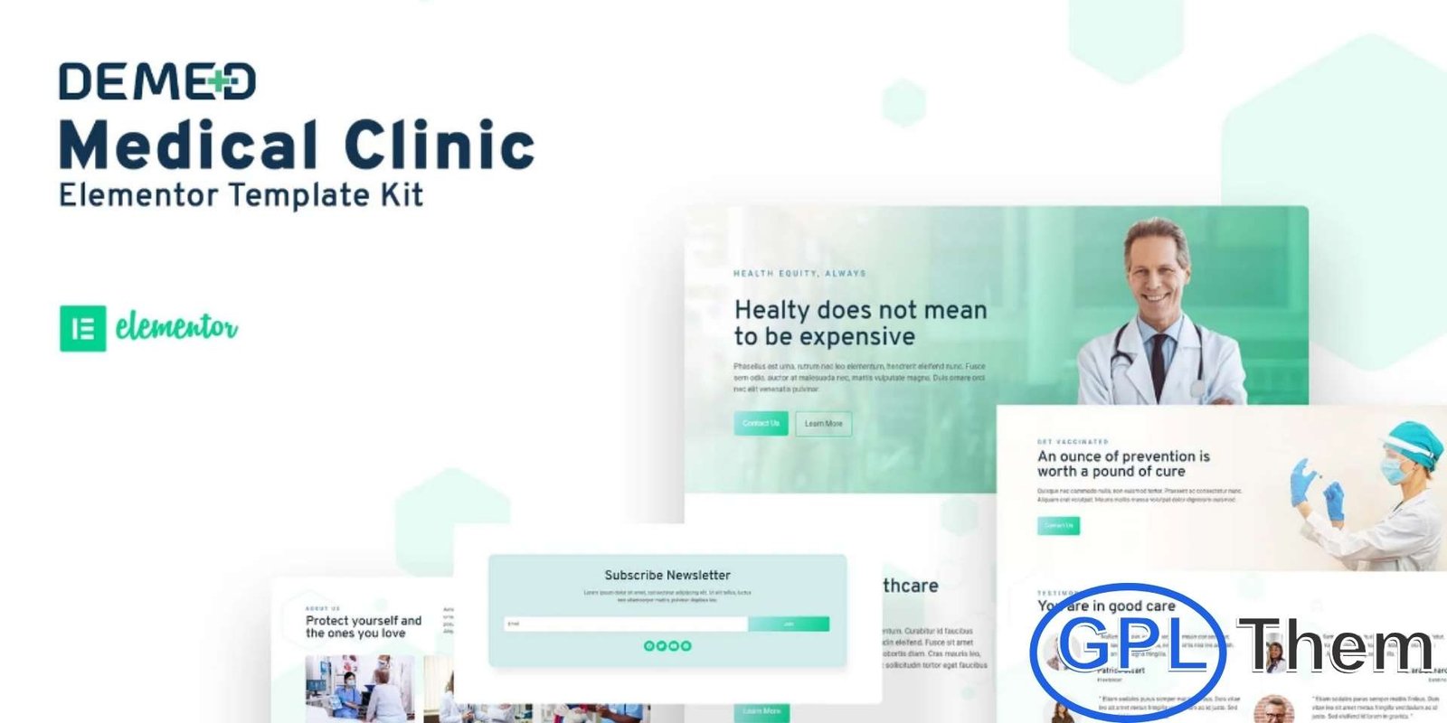 Demed – Medical Clinic Elementor Template Kit Demed – Medical Clinic Elementor Template Kit Demed is a modern and fully responsive Elementor Template Kit designed specifically for medical clinics, healthcare centers, and wellness practices. Built using the free version of Elementor, this kit includes a complete set of ready-to-use pages such as Home, About, Services, Pricing, Contact, Doctors & Staff, Profiles, FAQs, Blog, Single Blog, and 404 error page.