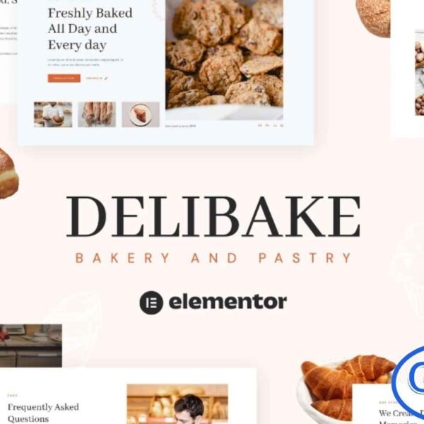 Delibake – Bakery and Pastry Elementor Template Kit Delibake is a modern and fully responsive Elementor Template Kit designed specifically for bakeries, cake shops, pastry shops, coffee shops, and related food businesses. With its clean, elegant, and user-friendly design, this kit allows you to create a professional website quickly and easily without any coding skills.