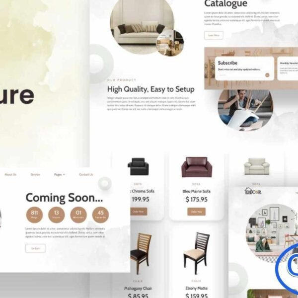 Decor – Furniture & Interior Design Elementor Template Kit Decor is a modern and professional Elementor Template Kit designed for furniture stores, interior designers, and home decor businesses. With its clean and elegant layout, this kit allows you to showcase products, design projects, and services effectively. Fully responsive and mobile-friendly, Decor is optimized for the free Hello Elementor theme but works seamlessly with most Elementor-compatible WordPress themes.