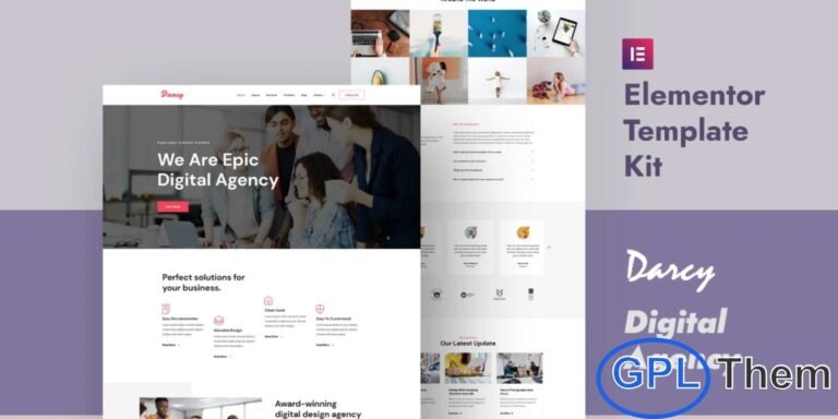 Darcy – Creative Agency Elementor Template Kit Darcy is a versatile and modern Elementor Template Kit designed for creative agencies, businesses, and freelancers. With its clean and professional layout, Darcy helps you showcase your services, portfolio, and projects effectively.