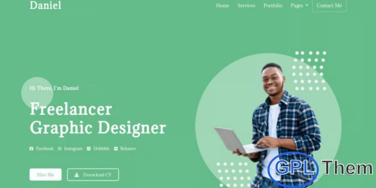 Daniel – Personal Freelancer Elementor Template Kit Daniel is a modern and fully responsive Elementor Template Kit designed for freelancers, creative professionals, and personal portfolios. With its clean, simple, and visually appealing design, Daniel allows you to showcase your skills, projects, and services effectively across desktops, tablets, and mobile devices.