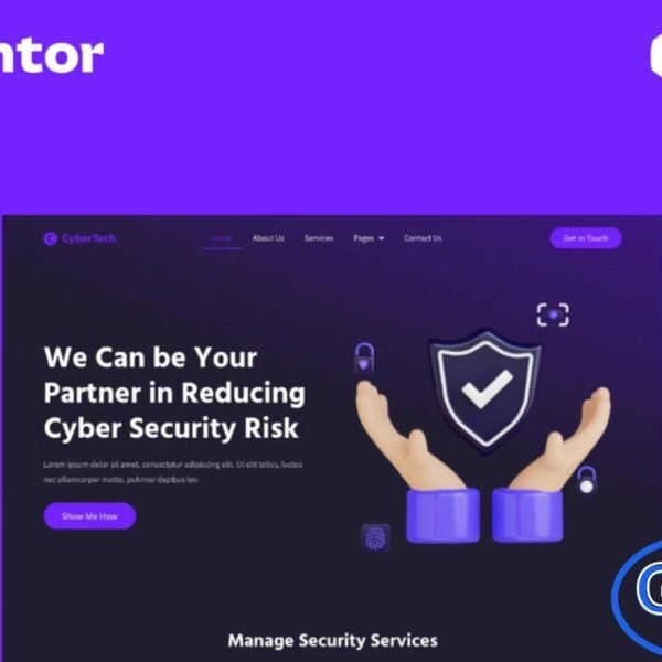 Cybertech – Cyber Security Elementor Pro Full Site Template Kit Cybertech is a fully responsive Elementor Pro Full Site Template Kit designed for cyber security companies, IT service providers, and technology businesses. With a modern and professional design, Cybertech allows you to quickly build a complete website showcasing your services, solutions, and expertise.