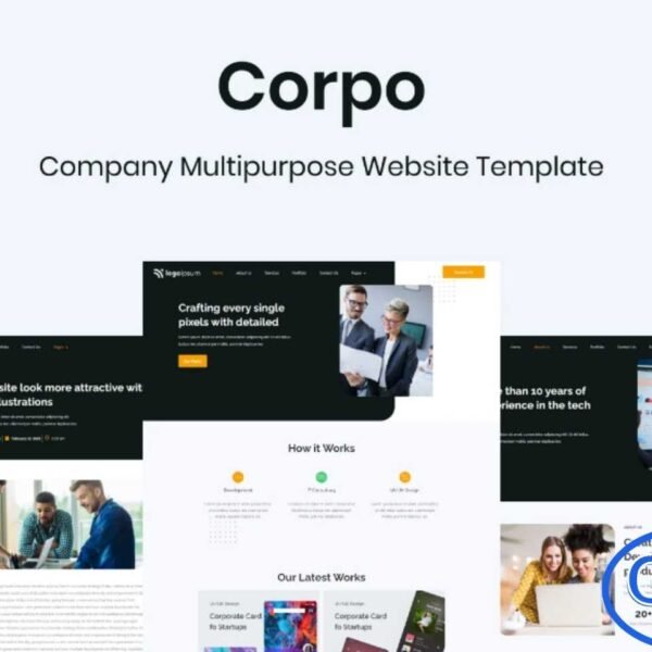 Corpo – Corporate Business Elementor Template Kit Corpo is a modern and professional Elementor Template Kit designed for corporate websites. Ideal for agencies, marketing firms, consulting businesses, startups, IT solutions, and service companies, this template provides a clean, simple, and contemporary design.