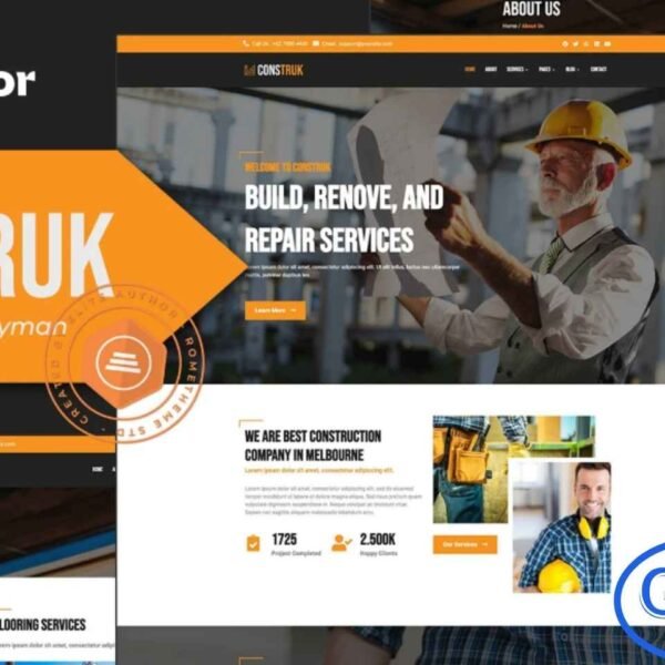 Construk – Construction Elementor Template Kit Construk – Construction Elementor Template Kit is a professional solution for creating websites for architecture, construction, handyman, and building service businesses. Designed to showcase your projects, services, and expertise, Construk offers modern, fully responsive layouts that help your business stand out online.