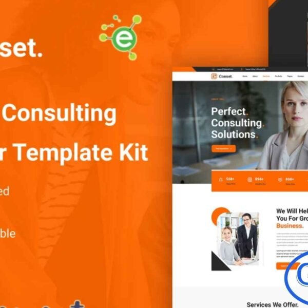 Conset – Business Consulting Elementor Template Kit Conset – Business Consulting Elementor Template Kit is a versatile solution designed for all types of business and consulting services. Perfect for business consultants, marketing agencies, investment advisors, financial consultants, insurance brokers, advertising consultants, accountants, HR and PR consulting firms, as well as small and medium-sized companies in the IT sector or related industries.