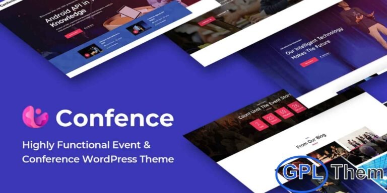 Confence – Event & Conference Elementor Template Kit Confence – Event & Conference Elementor Template Kit is a professional solution for creating websites for conferences, seminars, workshops, and other events. This kit features pre-designed templates for showcasing event details, schedules, speakers, and registration options.
