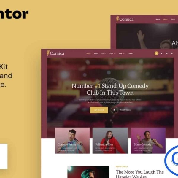 Comica – Stand-Up Comic & Comedy Club Elementor Template Kit Comica – Stand-Up Comic & Comedy Club Elementor Template Kit is a modern and professionally designed solution for creating websites for comedians, comedy clubs, stand-up shows, magicians, and other performers. With clean, fully responsive layouts, this template kit allows you to showcase performances, events, schedules, and artist profiles effectively.
