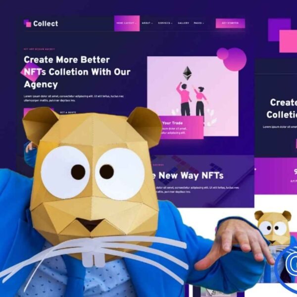 Collect – NFT Design Agency Services Elementor Template Kit Collect – NFT Design Agency Services Elementor Template Kit is a modern solution for creating websites for NFT design agencies, digital art studios, and crypto-related services. Designed for use with the Elementor Page Builder plugin, this template kit features clean, professional layouts that are fully responsive and optimized for the free Hello Elementor theme.