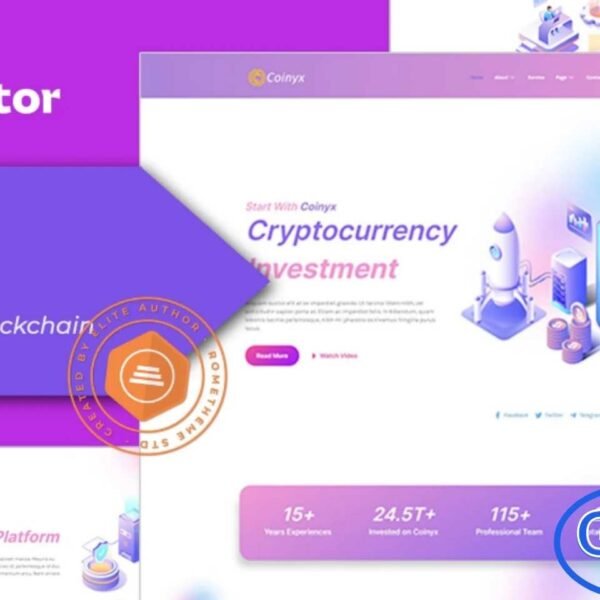 Coinyx – Cryptocurrency, Blockchain & Bitcoin Elementor Template Kit Coinyx – Cryptocurrency, Blockchain & Bitcoin Elementor Template Kit is a modern and professional solution for creating websites related to cryptocurrency, blockchain technology, and Bitcoin. Designed for Elementor, this template kit offers fully customizable layouts that make it easy to showcase digital currency services, crypto projects, and blockchain solutions.
