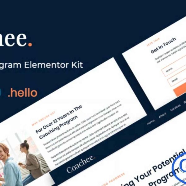 Coachee – Coaching Program Elementor Template Kit Coachee is a modern and vibrant Coaching Program Elementor Template Kit designed to help coaches, mentors, and personal development experts build a professional online presence with ease. Featuring colorful layouts and an intuitive structure, this kit makes it simple to showcase your programs, sessions, testimonials, and coaching services.