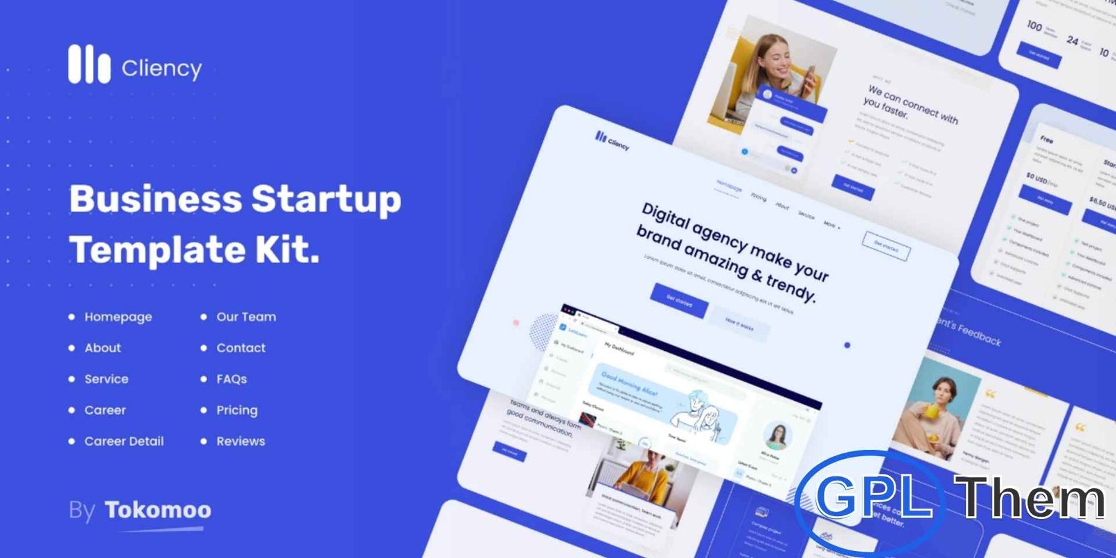 Clientcy – Business & Startup Elementor Template Kit Clientcy – Business & Startup Elementor Template Kit Clientcy is a modern and highly responsive Elementor Template Kit crafted for SaaS companies, tech startups, digital agencies, and software-based businesses. Designed to showcase apps, web platforms, and innovative tech solutions, this kit delivers a clean and attractive layout optimized for conversions.