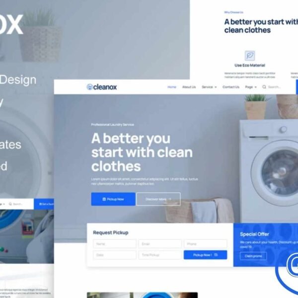 Cleanox – Laundry Service Elementor Template Kit Cleanox is a modern and professionally designed Elementor Template Kit tailored for laundry service businesses. Whether you offer dry cleaning, washing, ironing, fabric care, or self-service laundry, this kit provides the perfect layout to present your services with clarity and style. Built with a clean and polished design, Cleanox ensures your website looks trustworthy, professional, and easy to navigate.