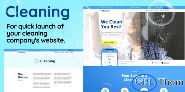 Cleaning – Small Business Template Kit Cleaning – Small Business Template Kit is a professionally crafted Elementor Template designed to help you build a clean, modern, and fully functional website for your cleaning company. Perfect for small businesses offering home, office, or commercial cleaning services, this kit ensures a smooth user experience with its mobile-optimized and responsive design.