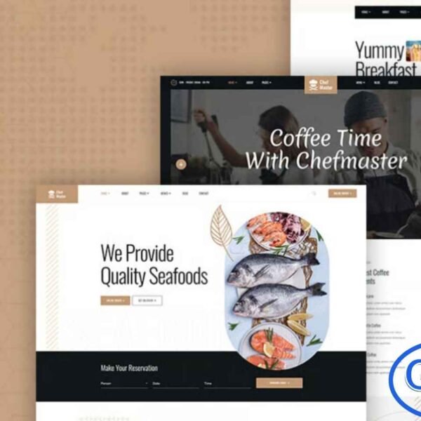 Chefmaster – Restaurant & Cafe Elementor Template Kit Chefmaster is a modern and beautifully designed Elementor Template Kit created for restaurants, cafes, bakeries, fast-food outlets, coffee and tea shops, seafood restaurants, catering services, and all types of food business websites.