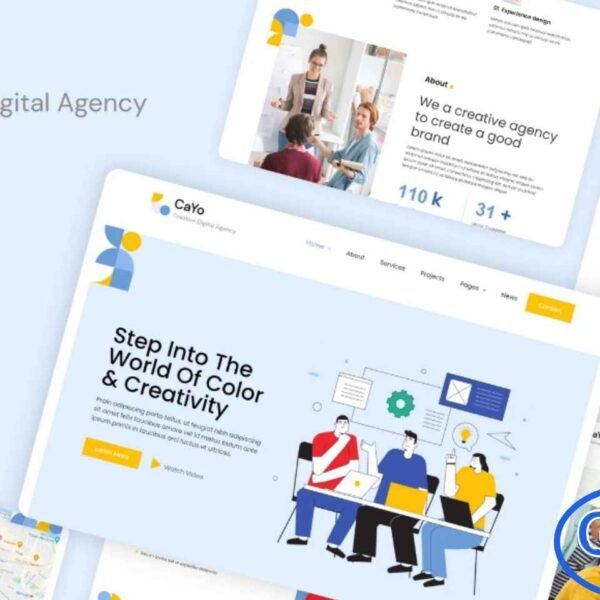 CaYo – Creative Agency Elementor Template Kit CaYo is a modern Creative Agency Elementor Template Kit designed for digital studios, designers, photographers, and artists. Ideal for both personal portfolios and agency websites, this kit features pixel-perfect layouts that ensure every page looks clean, professional, and visually striking.