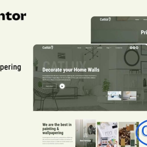 Catlux – Painting & Wallpapering Elementor Template Kit Catlux is a modern Elementor Template Kit crafted specifically for painting and wallpapering service businesses. Designed to help you build a professional and visually appealing website, this kit uses free Elementor elements and is fully optimized for the free Hello Elementor theme.