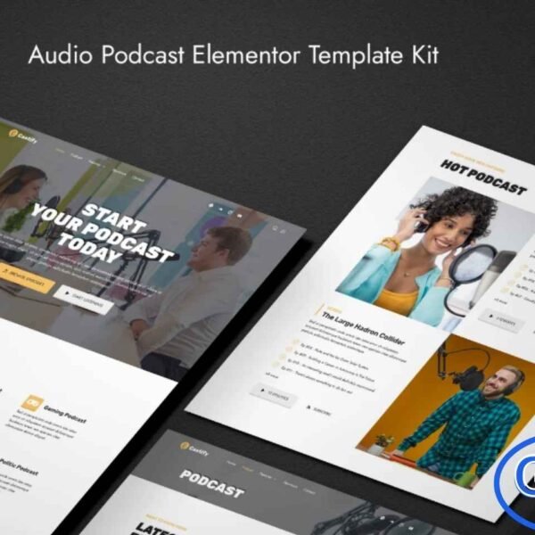 Castify – Audio Podcast Elementor Template Kit Castify is a modern, SEO-friendly Elementor Template Kit designed to help you professionally showcase and promote your podcast. Whether you’re an individual creator or part of a team, Castify offers a clean and engaging layout ideal for podcasters, comedians, storytellers, influencers, celebrities, radio hosts, and media networks.
