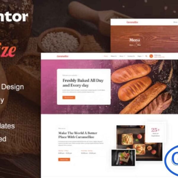 Caramellize – Bakery & Pastry Elementor Pro Template Kit Caramellize is a modern and professional Elementor Pro Template Kit designed for bakeries, pastry shops, cafes, restaurants, and pastry chefs. Featuring 12+ pre-built, fully responsive templates, this kit allows you to create a visually appealing and user-friendly website quickly.
