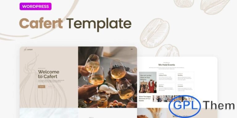 Cafert – Cafe & Restaurant Elementor Template Kit Cafert is a modern and stylish Elementor Template Kit designed for cafes, restaurants, bars, bakeries, pubs, and pizzerias. With its clean and professional design, Cafert helps you create a visually appealing and functional website that attracts customers.