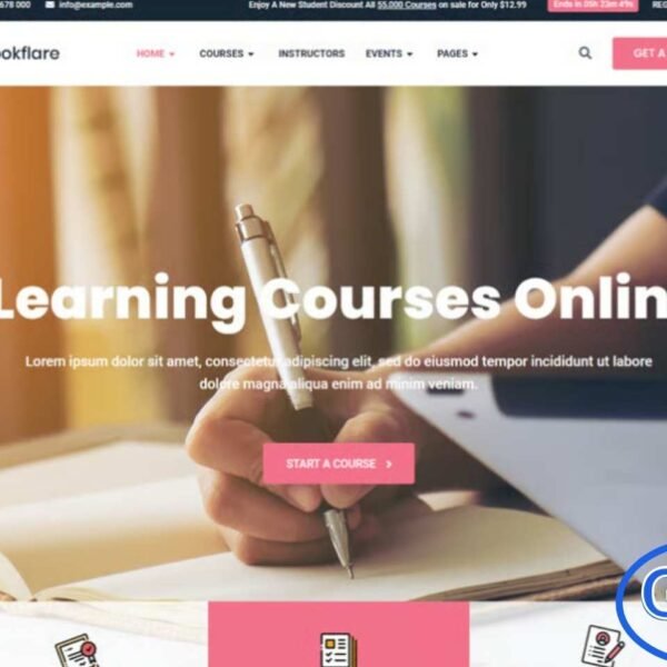 Bookflare – Modern Education & Online Learning Elementor Template Kit Bookflare is a modern and fully customizable Elementor Template Kit designed for building professional websites for online courses, schools, coaching programs, and e-learning platforms. With a clean layout and intuitive editing experience, you can launch a high-performing education website quickly and without any coding required.