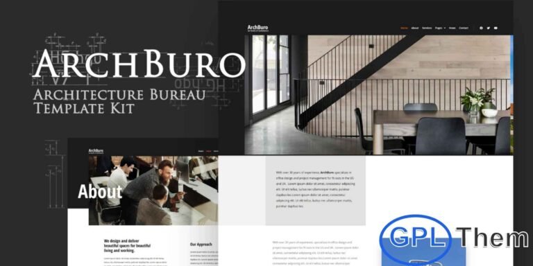 ArchBuro – Architecture Bureau Elementor Template Kit ArchBuro is a sleek and modern Elementor Template Kit crafted specifically for architecture bureaus, construction firms, and design studios. This professionally designed kit enables you to build a stunning website quickly and affordably, helping you present your services, portfolio, and expertise with clarity and style.