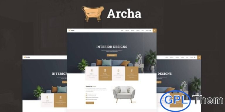 Archa – Interior Design & Architecture Elementor Template Kit Archa is a beautifully crafted Elementor Template Kit designed specifically for interior designers, architecture firms, and furniture businesses. Featuring a modern and unique layout, this kit helps you build a professional website that highlights your projects, services, and creative vision.
