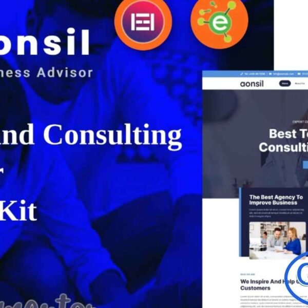 Aonsil – Business & Consulting Elementor Template Kit Aonsil is a professionally designed Business & Consulting Elementor Template Kit ideal for corporate consultants, marketing agencies, financial advisors, and business service providers. With its clean and modern layout, this kit helps you build a high-quality website that highlights your expertise and services.