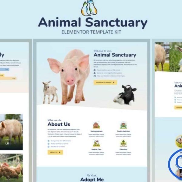 Animal Sanctuary – Non-Profit Elementor Template Kit Animal Sanctuary is a dedicated Elementor Template Kit designed to help you build a beautiful and impactful WordPress website for animal shelters, rescue centers, pet adoption services, and non-profit organizations—without any coding. This kit offers niche-focused design, clean layouts, and essential elements tailored for nonprofit needs.