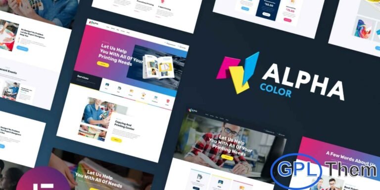 AlphaColor – Design & Printing Elementor Template Kit AlphaColor is a vibrant and modern Elementor Template Kit designed for design and printing businesses, print shops, and corporate copying service providers. With its colorful, visually engaging layout, this kit helps you create a professional and eye-catching website that effectively showcases your services.